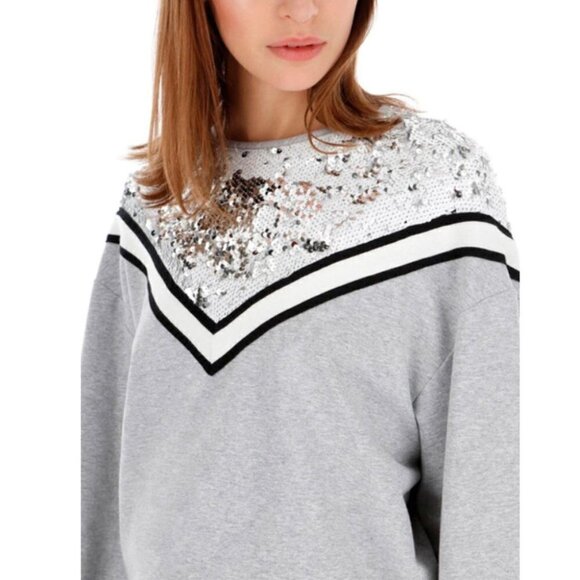 Imperial Grey Flip Sequin Sweatshirt - Picture 4 of 7